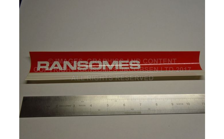 009036720 RANSOMES DECAL CUTTING UNIT