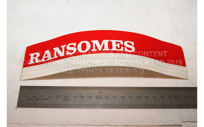 009036730 RANSOMES DECAL CUTTING UNIT