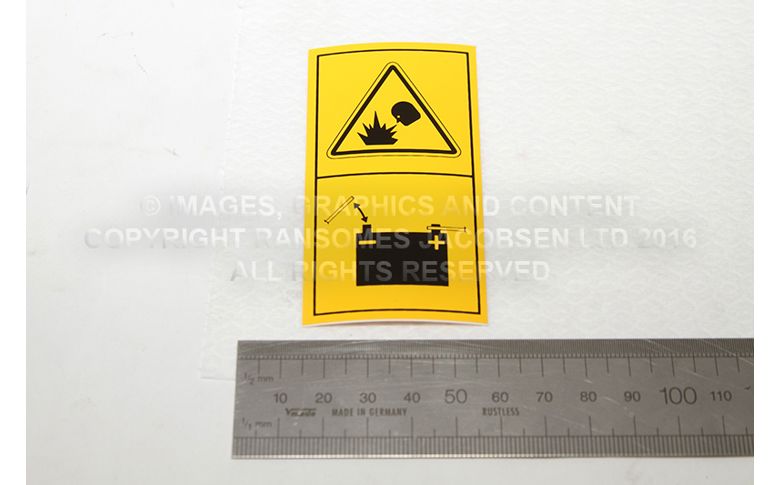 009114100 DECAL-BATTERY